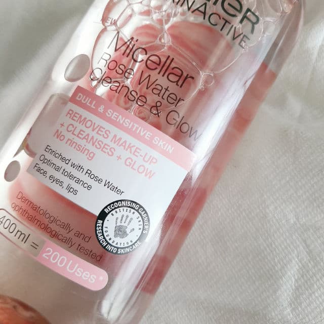 Garnier Micellar Rose Water Cleanse & Glow review photo by pristine