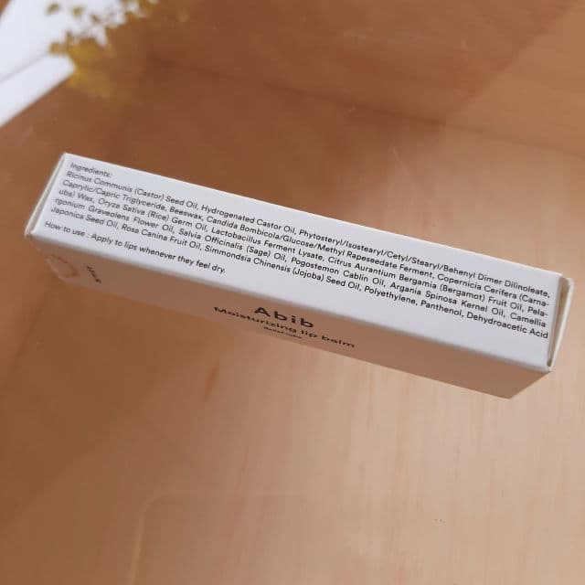 Abib Moisturising Lip Balm Relief Tube review photo by pristine