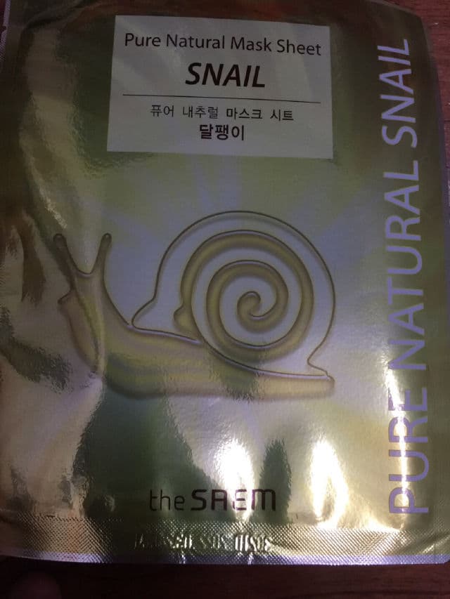 THE SAEM Pure Natural Snail Mask Sheet review photo by rachelhz