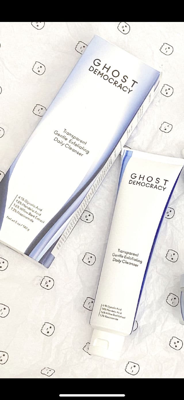 Ghost Democracy Transparent Gentle Exfoliating Daily Cleanser review photo by ratingbeautyy