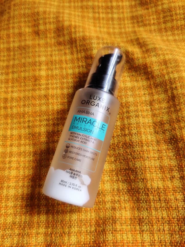 Luxe Organix AHA BHA Miracle Emulsion review photo by riohila