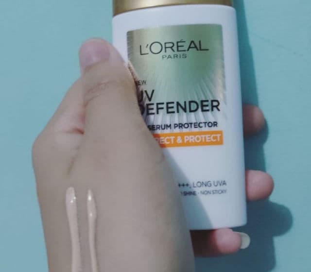 L'Oreal Paris UV Defender UV Serum Protector Correct & Protect SPF50+ / PA++++ review photo by sartika28