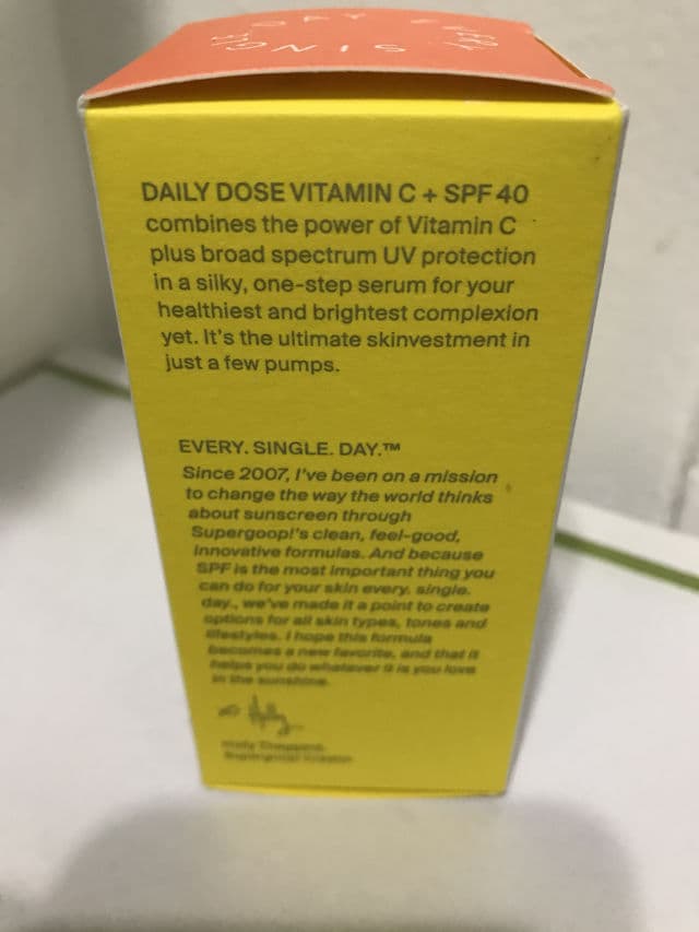 Supergoop! Daily Dose Vitamin C + SPF 40 Serum review photo by shamiza