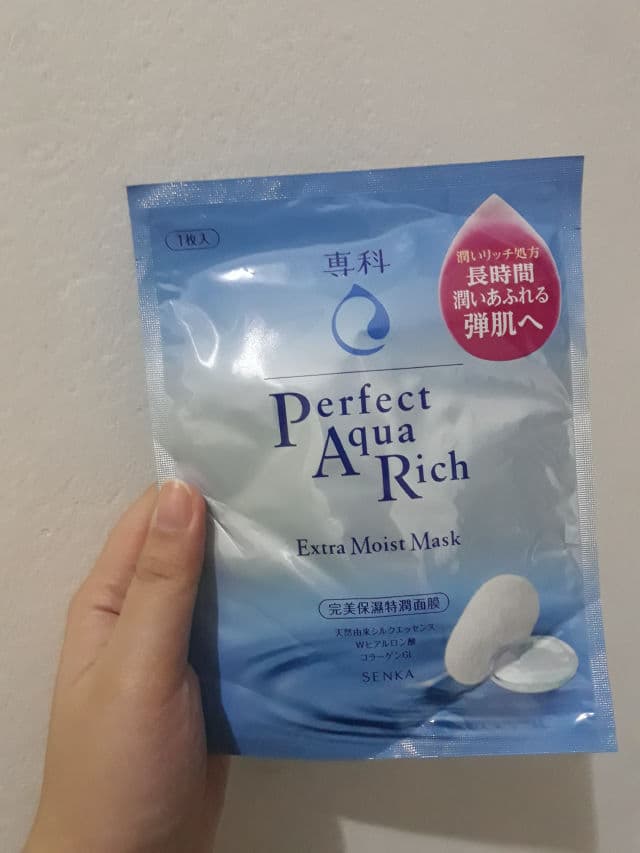 Senka Perfect Aqua Rich Extra Moist Mask review photo by shellaemnl
