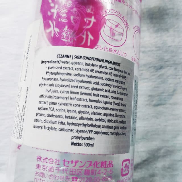 Cezanne Skin Conditioner High Moist review photo by shintahasanesta