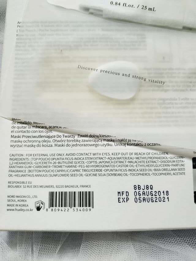 Huxley Oil and Extract Mask review photo by shintahasanesta