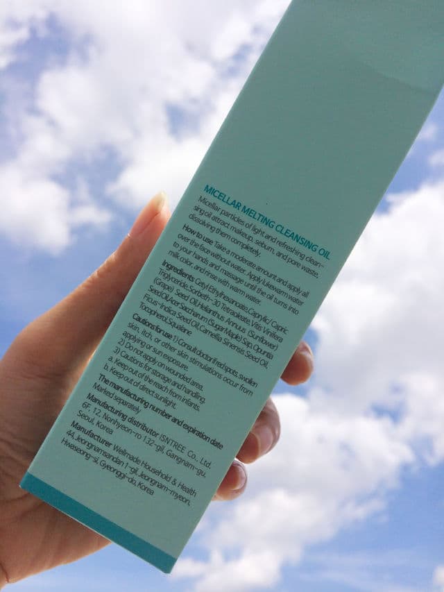 ISNTREE [Discontinued] Micellar Melting Cleansing Oil review photo by shintahasanesta