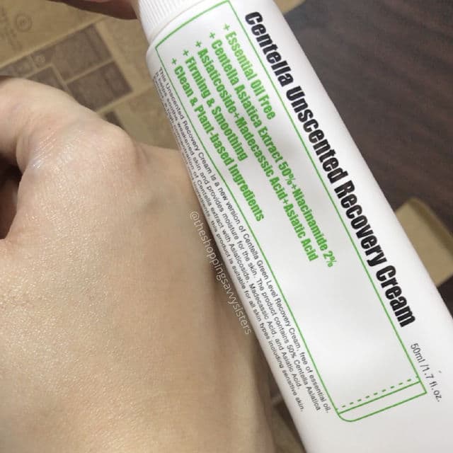 PURITO Centella Unscented Recovery Cream review photo by shoppingsavvysisters