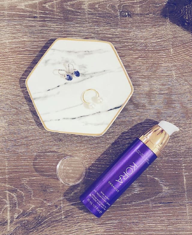 KORA Organics Noni Night AHA Resurfacing Serum review photo by shybeautynyc