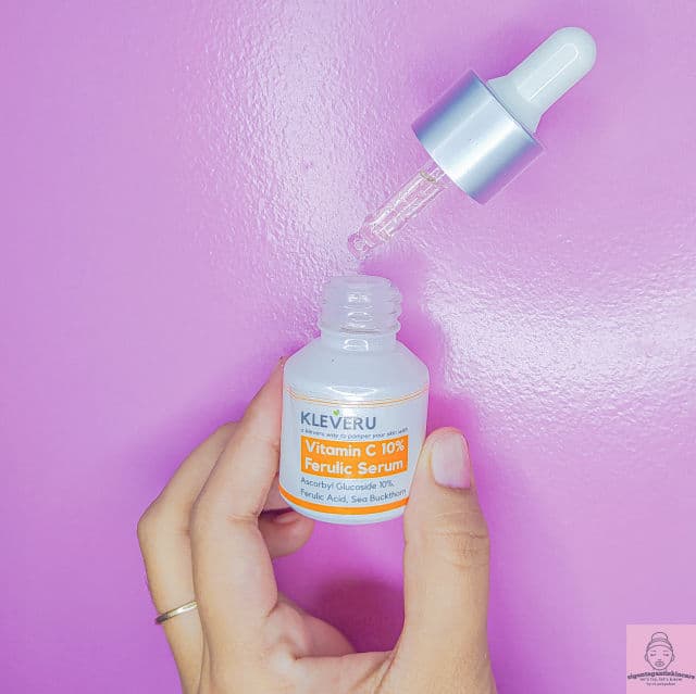Kleveru Vitamin C 10% Ferulic Serum review photo by sigontagantiskincare