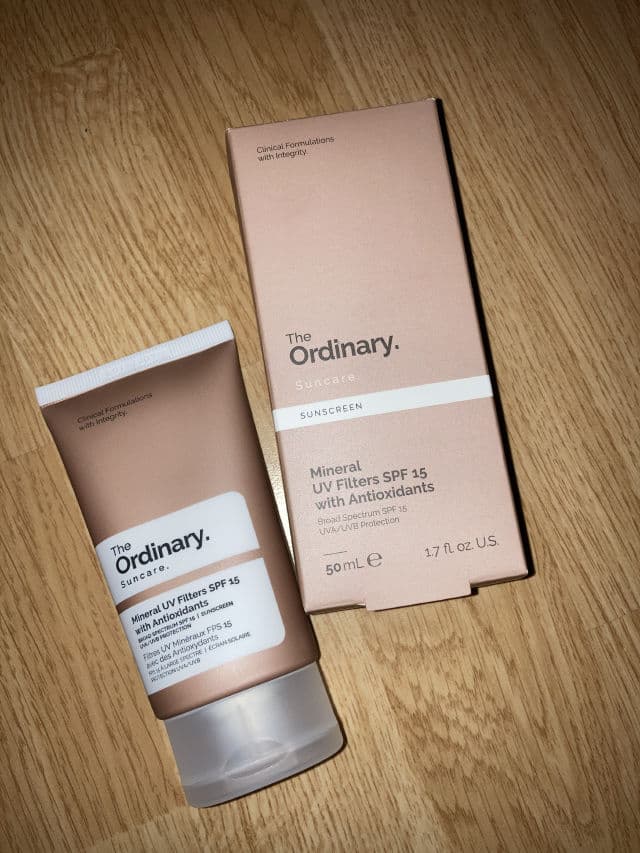 The Ordinary Mineral UV Filters SPF 15 with Antioxidants review photo by sina