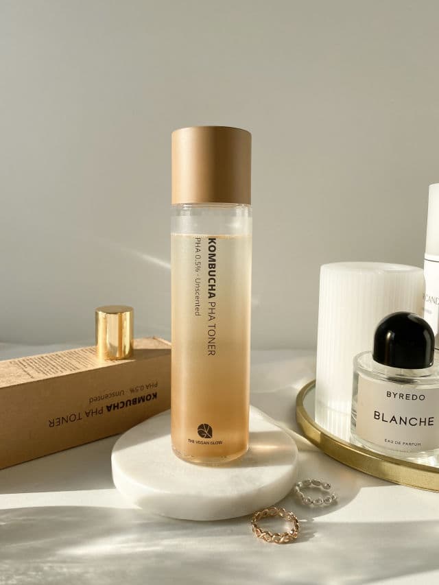 The Vegan Glow Kombucha PHA Toner review photo by skincarediaryan