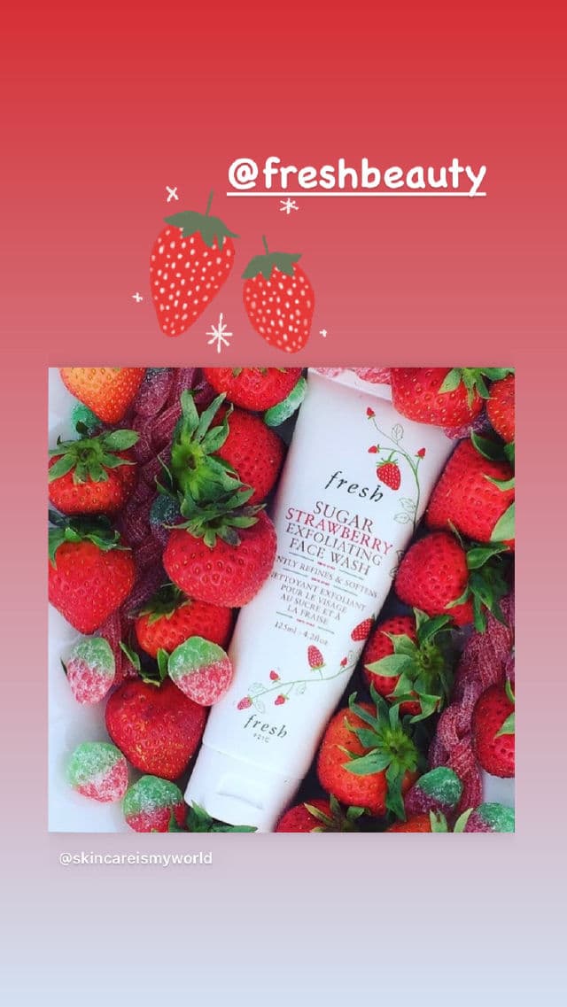 fresh Sugar Strawberry Exfoliating Face Wash review photo by skincareismyworld