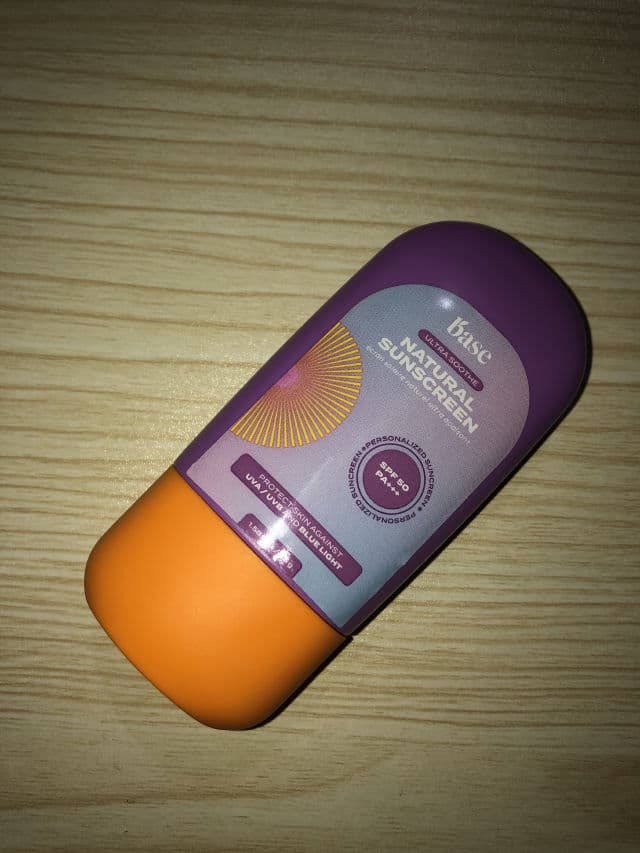 Base Ultra Soothe Natural Sunscreen SPF 50 PA+++ review photo by skincarejunkie