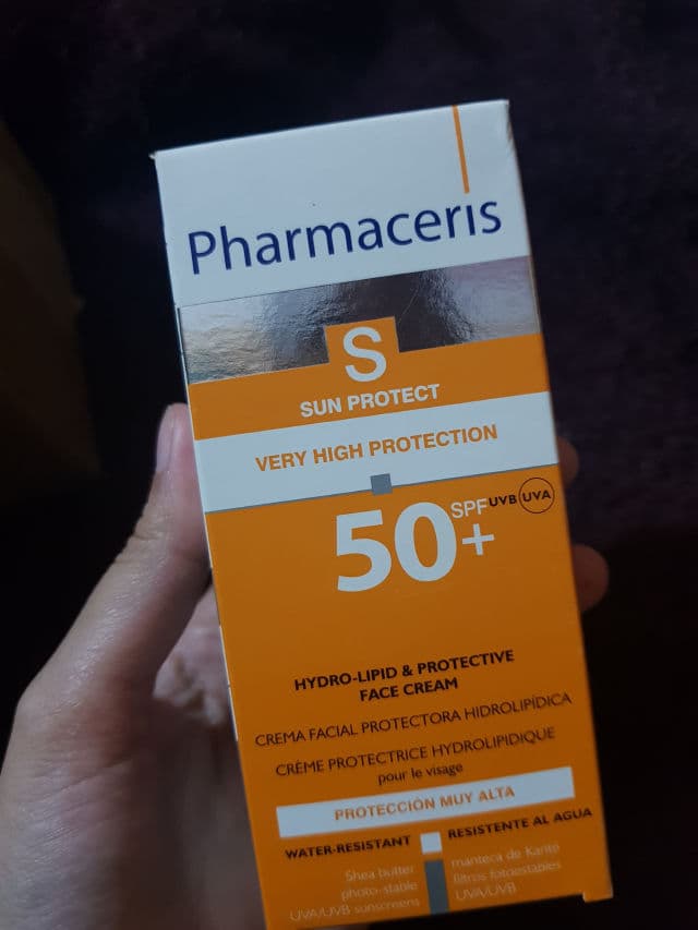 Pharmaceris Spectrum Protect Cream SPF50+ review photo by skincareminimalist