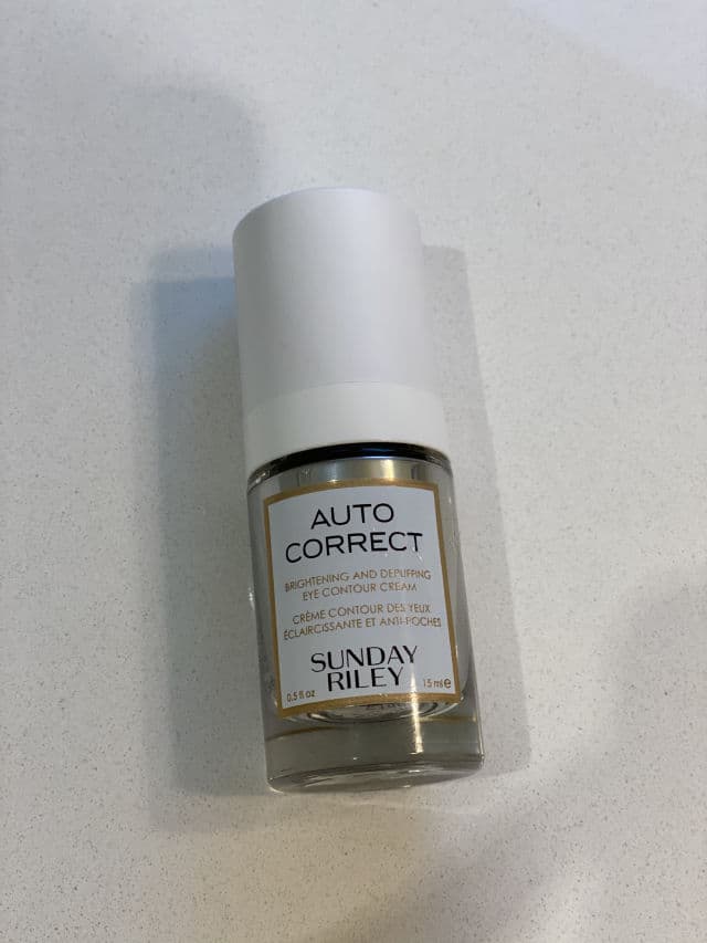 Sunday Riley Auto Correct Brightening and Depuffing Eye Contour Cream review photo by skincareofb