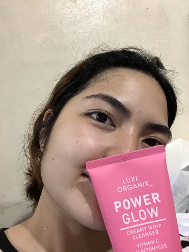 Luxe Organix Power Glow Creamy Whip Cleanser review photo by skincarewithTRISH