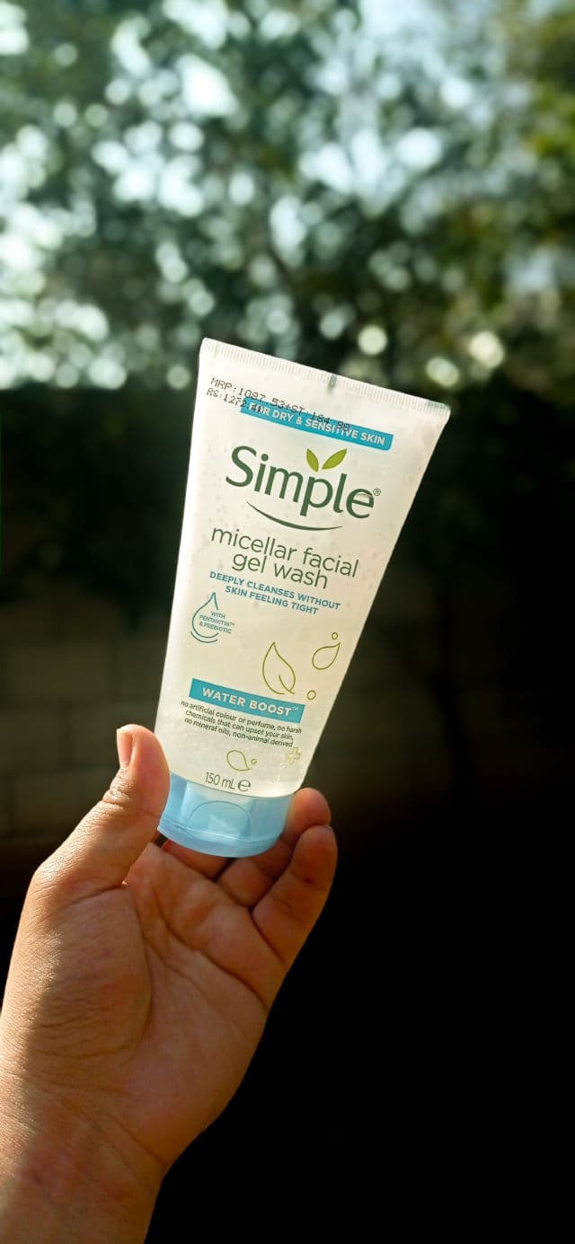 Simple Water Boost Micellar Facial Gel Wash review photo by skincarewithseher