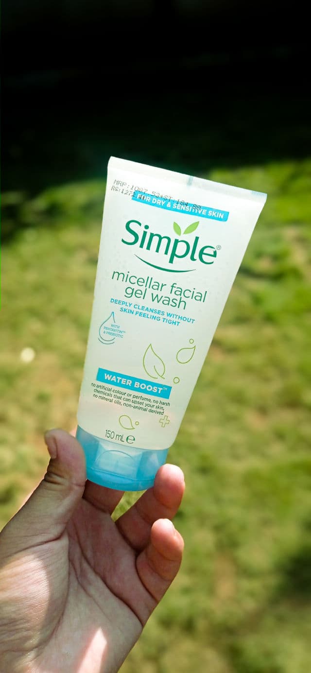 Simple Water Boost Micellar Facial Gel Wash review photo by skincarewithseher
