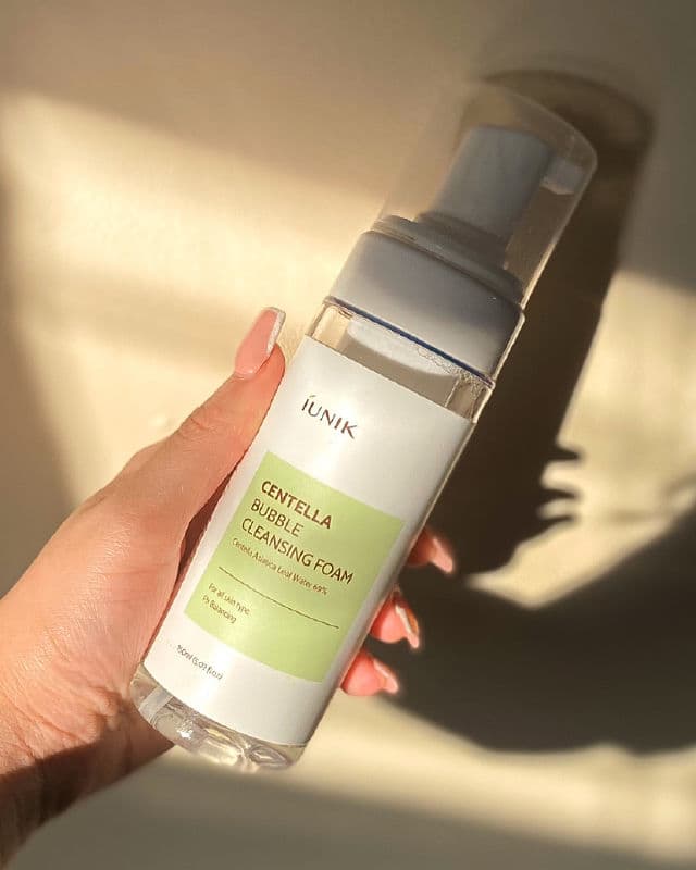 Iunik Centella Bubble Cleansing Foam review photo by skinceh