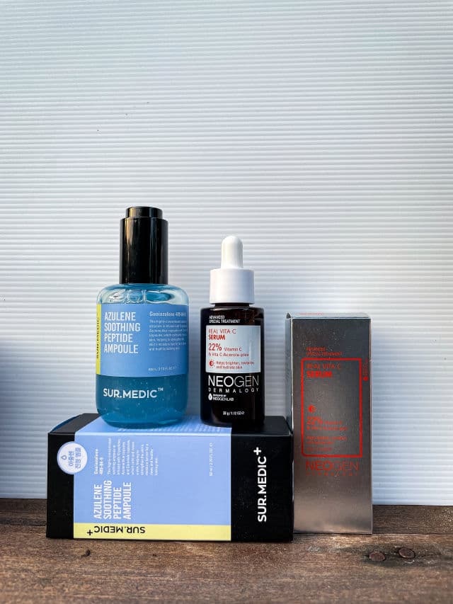 SUR.MEDIC Azulene Soothing Peptide Ampoule review photo by skinchelinguide