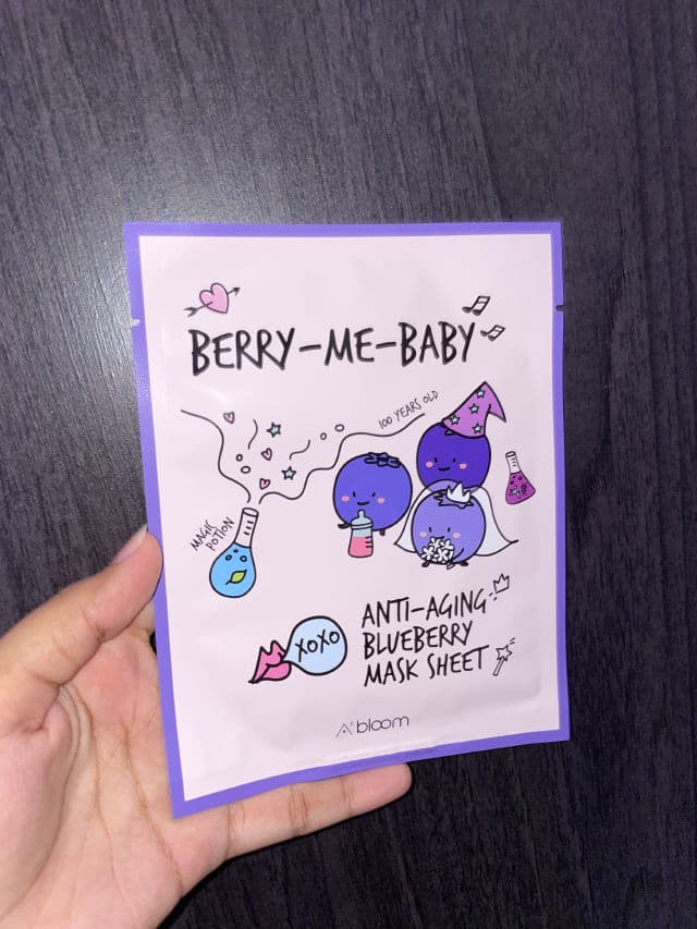 A'bloom Berry-Me-Baby Anti-aging Blueberry Mask review photo by skinchelinguide