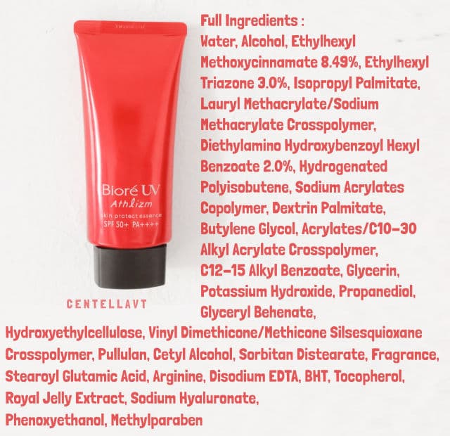 Biore UV Athlizm Skin Protect Essence SPF50+ PA++++ review photo by skinrubybare