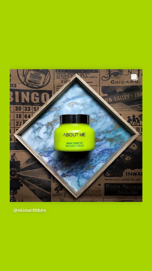 ABOUT ME Skin Tone Up Massage Cream 150ml review photo by skinwithbes