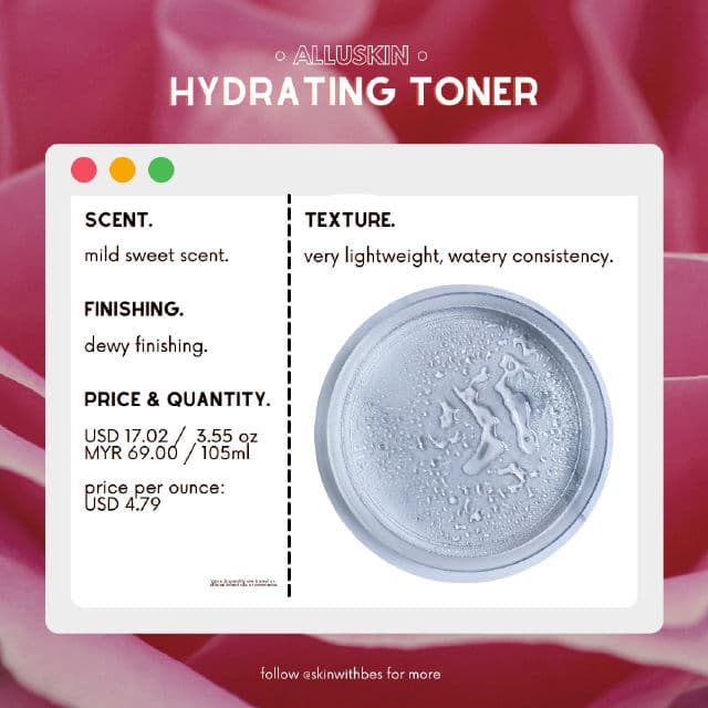 Alluskin Hydrating Toner review photo by skinwithbes