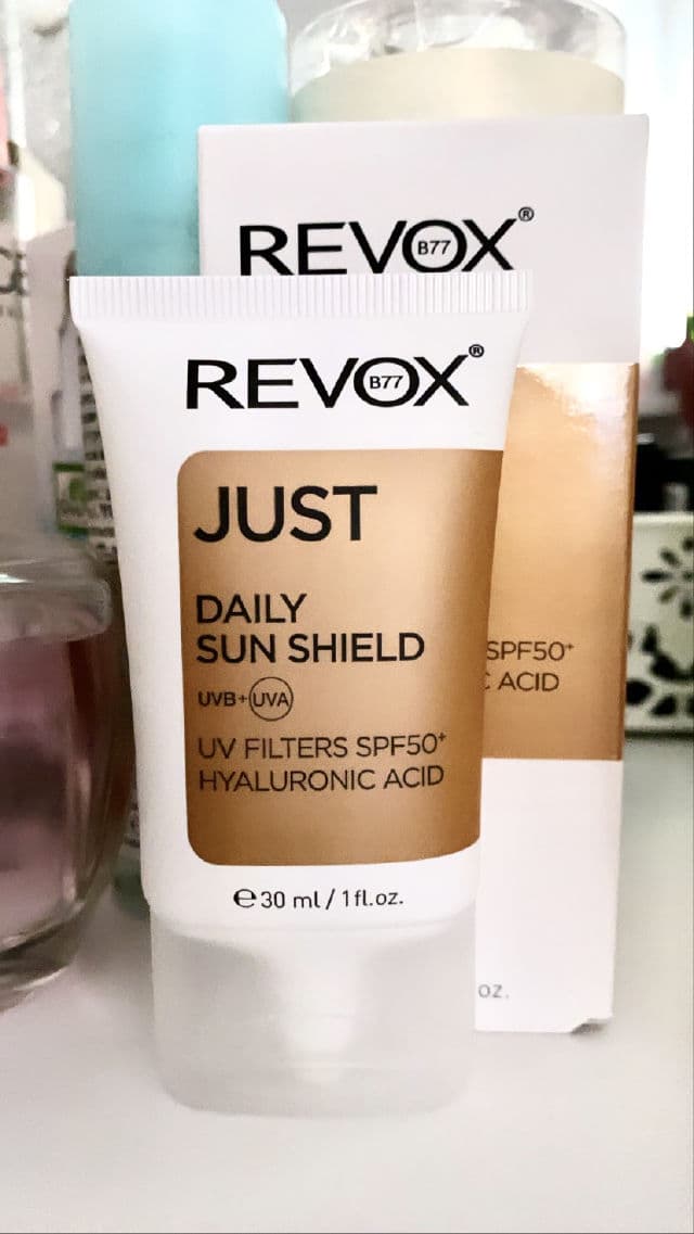 Revox Just Daily Sun Shield SPF 50+ review photo by smoxeyvision