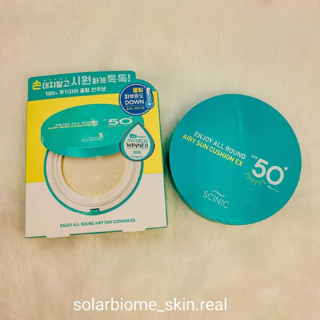 SCINIC Enjoy All Round Airy Sun Cushion SPF50+ PA++++ review photo by solarKAI