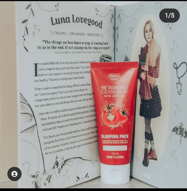 Fresh Skinlab Tomato Glass Skin Sleeping Pack review photo by sparklesandnargles