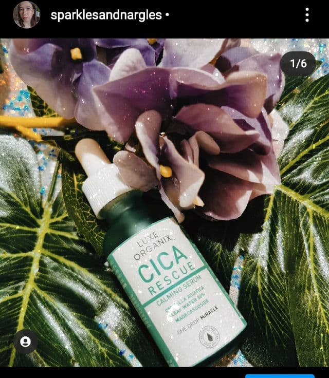 Luxe Organix Cica Rescue Calming Serum review photo by sparklesandnargles