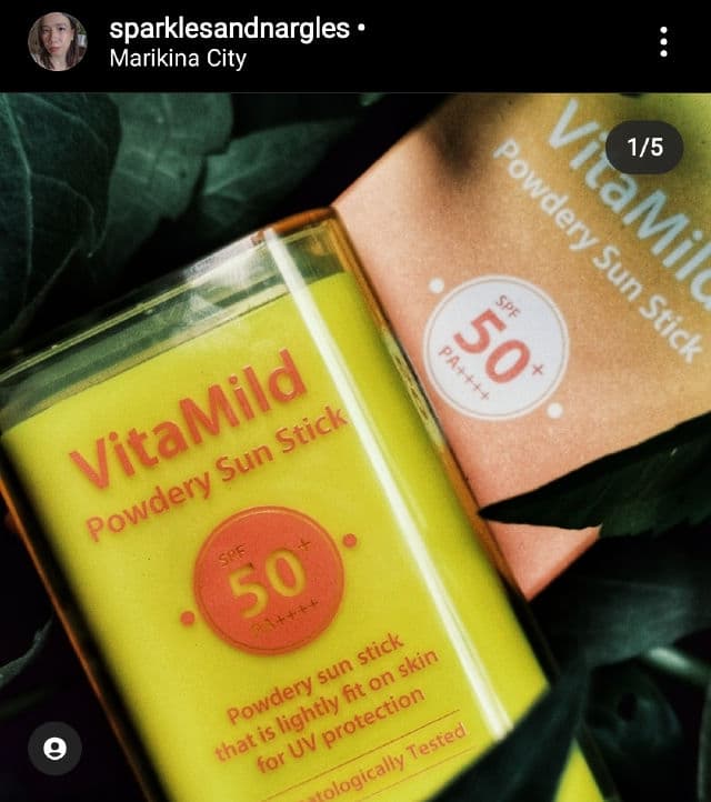 HAYEJIN VitaMild Powdery Sun Stick SPF50+ PA++++ review photo by sparklesandnargles