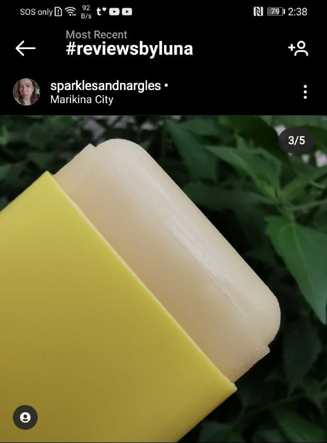 HAYEJIN VitaMild Powdery Sun Stick SPF50+ PA++++ review photo by sparklesandnargles