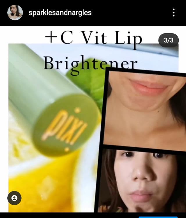Pixi Beauty +C Vit Lip Brightener	 review photo by sparklesandnargles
