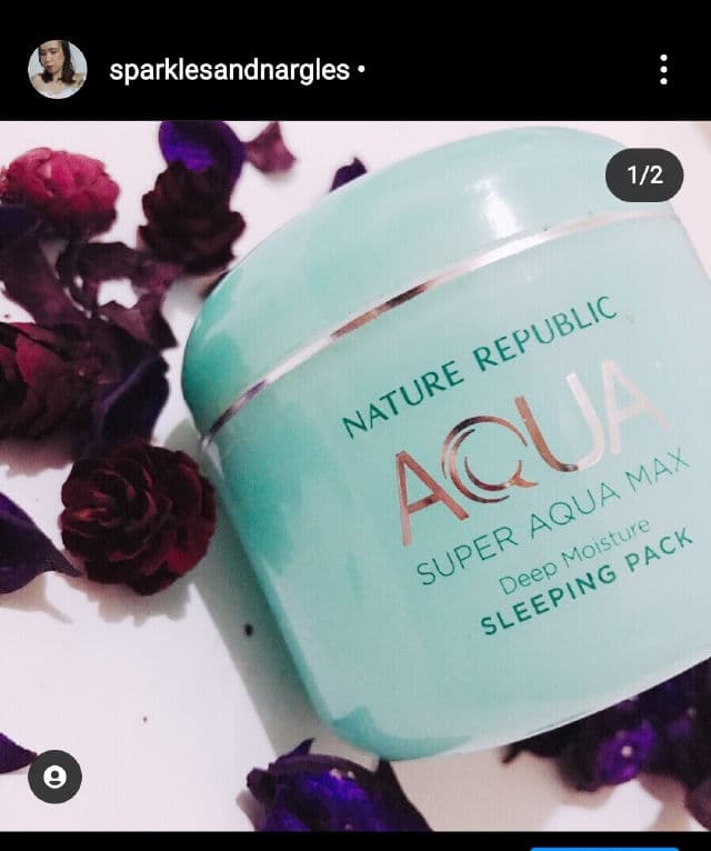 NATURE REPUBLIC Super Aqua Max Deep Moisture Sleeping Pack review photo by sparklesandnargles