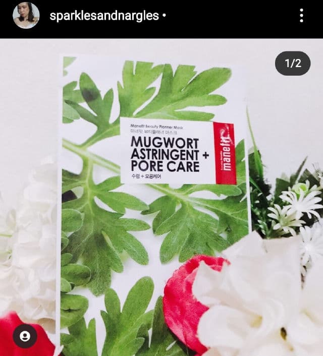 MANEFIT Beauty Planner Mugwort Sheet Mask Set review photo by sparklesandnargles