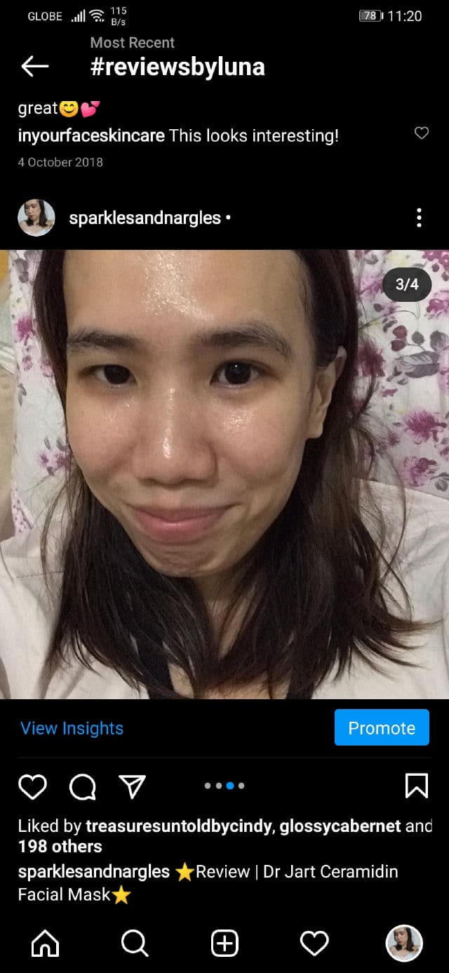 Dr. Jart+ Ceramidin Facial Mask review photo by sparklesandnargles
