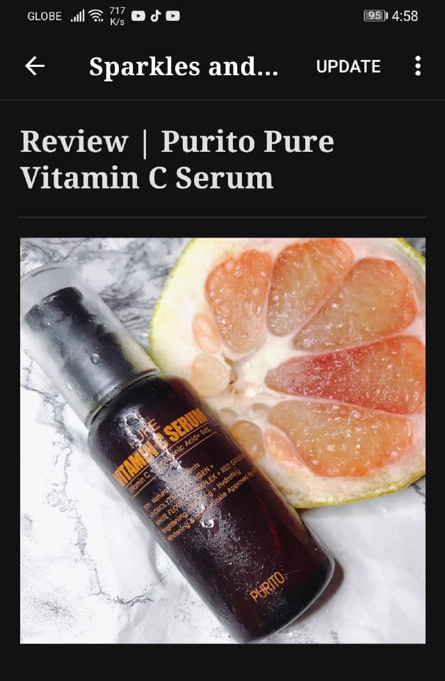 PURITO Pure Vitamin C Serum review photo by sparklesandnargles