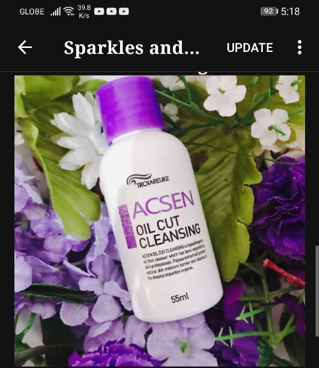 Troiareuke Acsen Oil Cut Cleansing review photo by sparklesandnargles