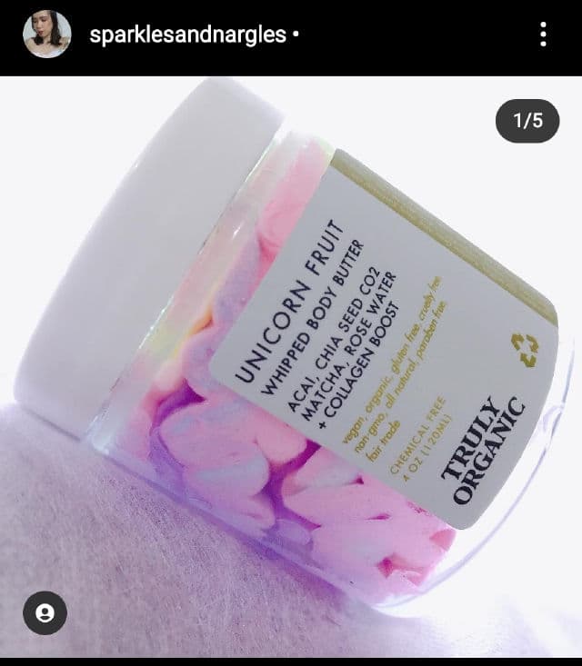 Truly Unicorn Fruit Body Butter review photo by sparklesandnargles