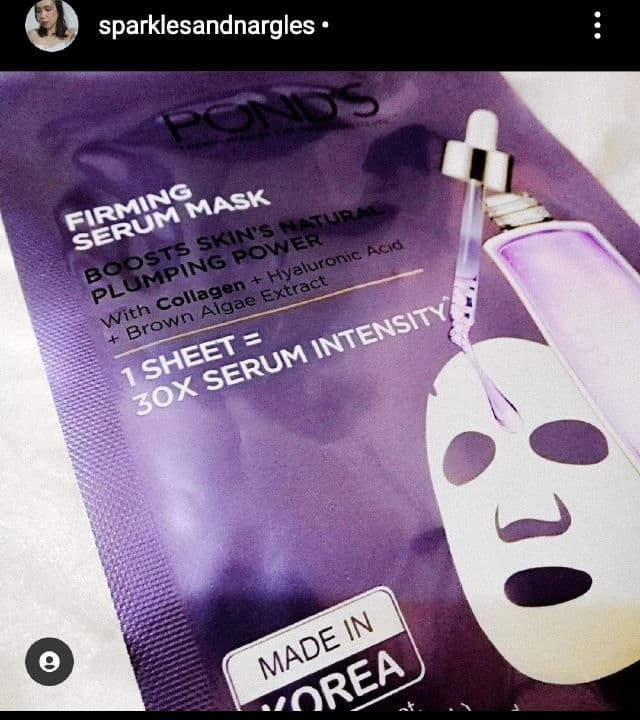 Pond's Firming Serum Mask review photo by sparklesandnargles