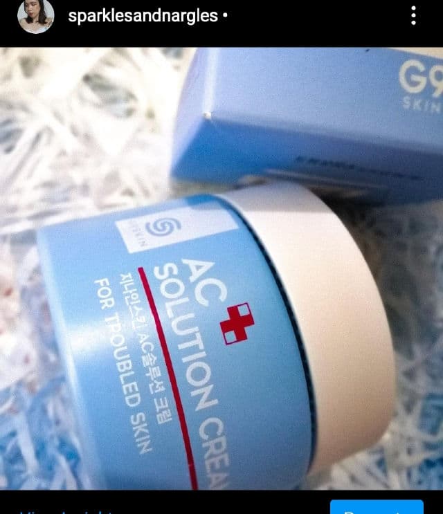 G9 SKIN AC Solution Cream review photo by sparklesandnargles