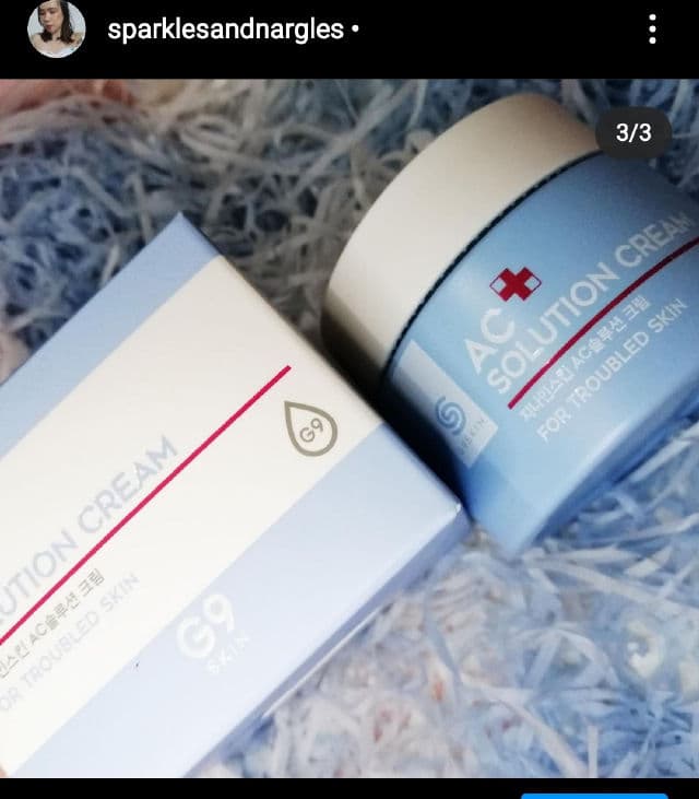 G9 SKIN AC Solution Cream review photo by sparklesandnargles