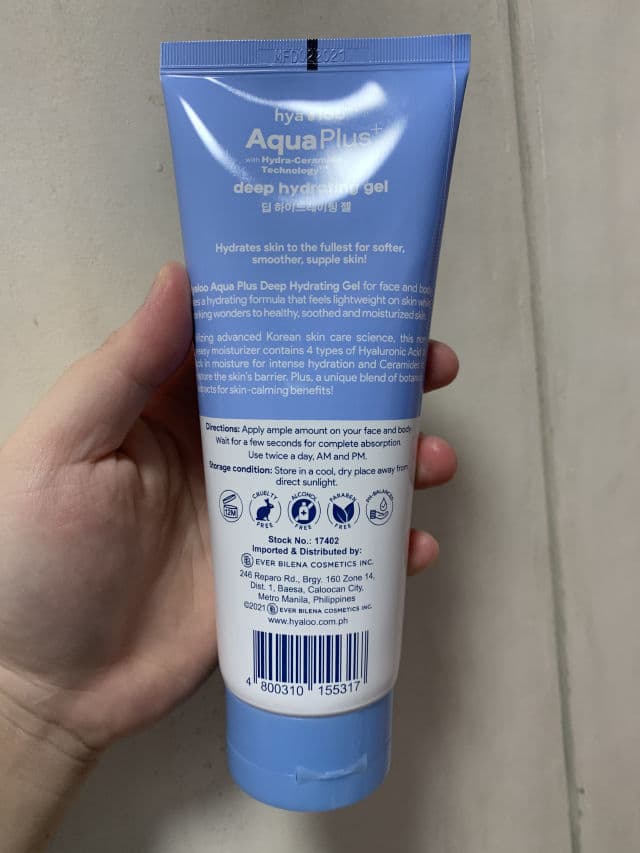 Hyaloo Aqua Plus Deep Hydrating Gel review photo by sploot