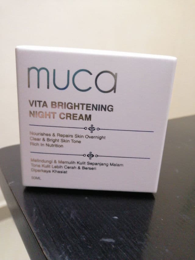 MUCA Skincare Vita Brightening Night Cream review photo by stancy9