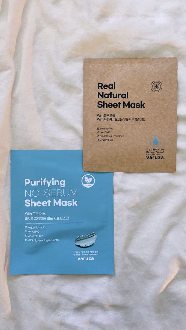 Varuza Purifying No-Sebum Sheet Mask with Green Mud review photo by stellamarselie