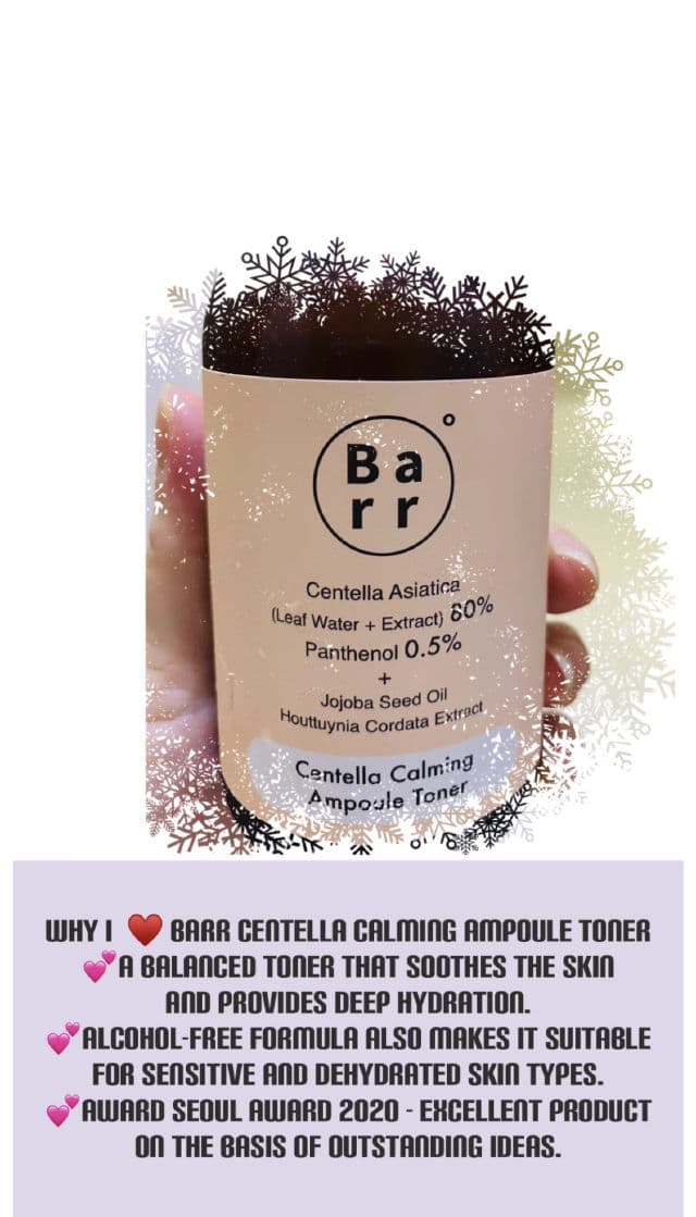 Centella Calming Ampoule Toner product review