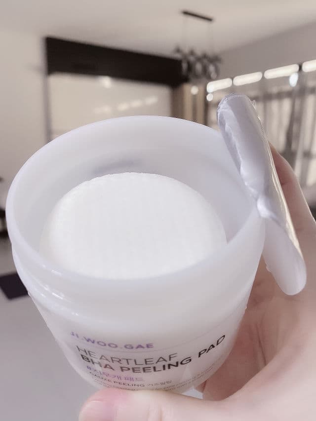 CELIMAX Jiwoogae Heartleaf BHA Peeling Pad review photo by freshmochiskin